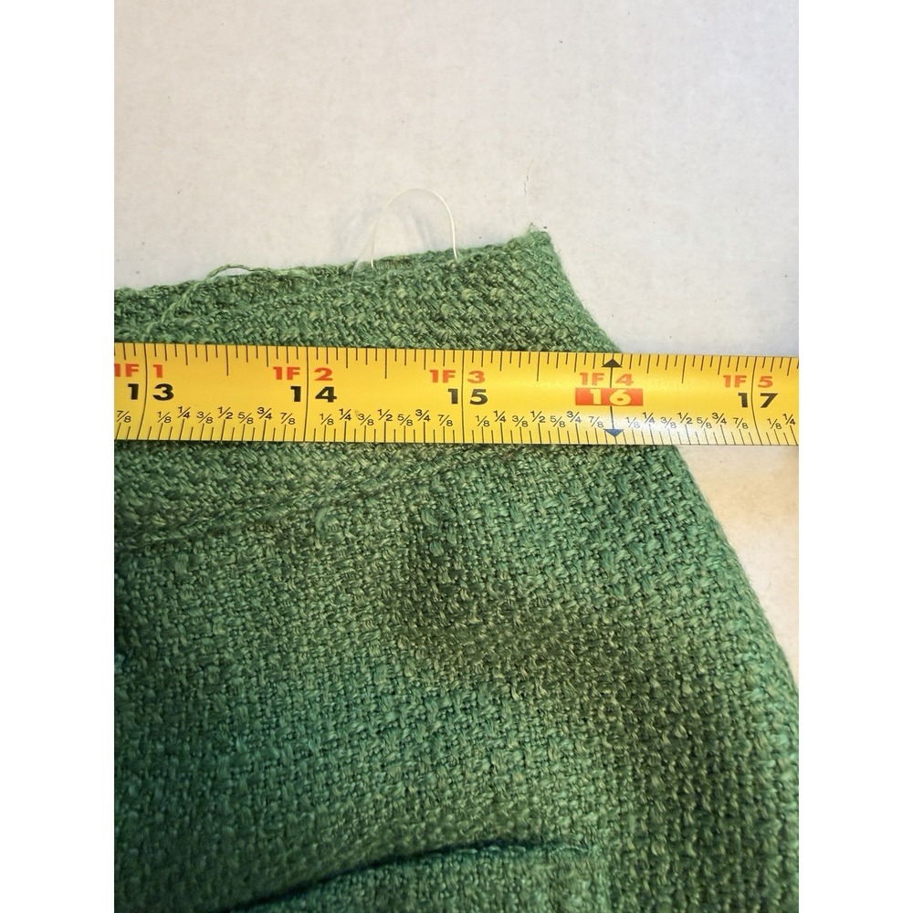 NWT Entro Women's Large Tweed Front Pocket Wide Leg Pant Bright Green 28" Inseam - Picture 9 of 13